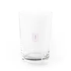 rilybiiのチューリップ＊メッセージ＊ピンク Water Glass :front