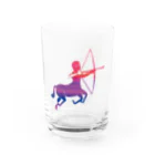 chicodeza by suzuriのカラフルなサジタリウス Water Glass :front