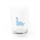 ぶるるショップのゆるい恐竜    プレシオサウルスさん Water Glass :front