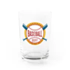 Baseball BuffのBaseballBuffカラーロゴ・グラス Water Glass :front