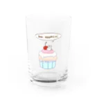 苺のカップケーキラパン Water Glass :front