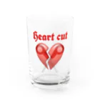 Si-manのHeart cut Water Glass :front