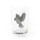 ぴろ(^O^)／のイモウトノエ(スズメ) Water Glass :front