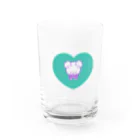 よく学べ、よくあそべ、すけべ。ver.SUZURIのすけべあちゃんグラスMINT Water Glass :front