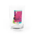 ふっかふっかひゅーんのまーたーーねー Water Glass :front