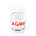 くいなの母のTAGAME (white) Water Glass :front