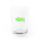 ぷかぷか　うきわくんのぷかぷか　ワニくん🐊 Water Glass :front