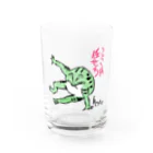 めぇめぇ羊のここは任せろ Water Glass :front