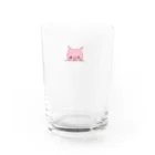 筆文字ギフトのお店Ａ＊poetry（ポエトリー）のあいぼうのぶたくん Water Glass :front