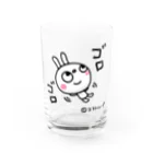 エストループキャラクターのふんわかウサギ ゴログラス Water Glass :front