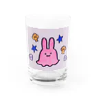 めんだこうさぎ星人のめんだこうさぎ×海のものたち Water Glass :front