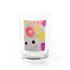 happy pastel yuyuの猫さんとガーベラ Water Glass :front