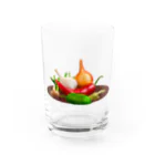 アクセルスタイルの野菜　Tシャツ Water Glass :front