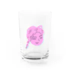 イエネコの高飛車なローズ Water Glass :front