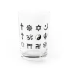 目ん玉の宗教のマーク集 Water Glass :front