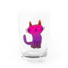 TaniGonの夜を待つネコちゃん Water Glass :front