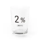 INTERNET OF NEGIの果汁２％ Water Glass :front