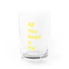 feal のAll You Need Is Pie -yellow Water Glass :front