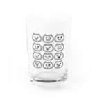 ぽりーの集まりねこたち Water Glass :front