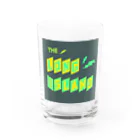 ザ ロングアイランド アパレルの平行四辺形デザイン イエロー×グリーン×チャコール Water Glass :front