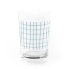 suuuuuga_rのくすみカラー格子 Water Glass :front