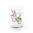 SPLASHのうさぎとかめ Water Glass :front