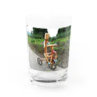 tanukitanukiの三輪車(木の人形) Water Glass :front