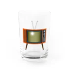 illust_designs_labのレトロな昭和の可愛いテレビのイラスト 脚付き  グラス前面