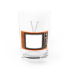 illust_designs_labのレトロな昭和の可愛いテレビのイラスト 画面オン Water Glass :front