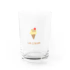 _mojuu-3のice cream Water Glass :front