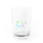 samereniの月と雲ふわふわ Water Glass :front