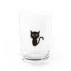 ふりかけのKUROにゃんこ Water Glass :front