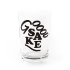 GOOD_SAKEのGOOD SAKE = グッと酒 Water Glass :front