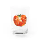 猫鳴きのトマト Water Glass :front