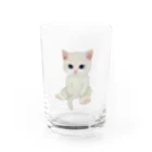 mikipurinのちょこんとにゃんこ。 Water Glass :front