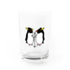 ハマジ ペンギン雑貨の漫才ペンギン(イワトビ) Water Glass :front