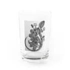 松岡陽子の幸運を呼ぶトカゲ Water Glass :front