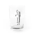 ペアTシャツ屋のシバヤさんのペア(GROOM)タキシード_白_FW Water Glass :front