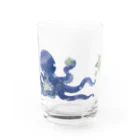 みずおとのあおいろタコ Water Glass :front