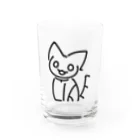 えいくらのNO CAT NO LIFE おすわり Water Glass :front