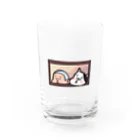 momochan_peのびぃ助と犬の窓からひょっこり Water Glass :front