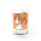 かわいいもののおみせ　いそぎんちゃくのひまわりポニテちゃん Water Glass :front