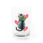 miku'ꜱGallery星猫のいちご大好きにゃんこ Water Glass :front