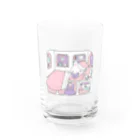 もぷ＠もぷうさLINEスタンプ発売中！のおやすみもぷうさ Water Glass :front