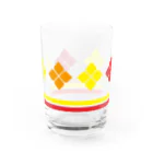 あずきいろのお花のグラス オレンジ Water Glass :front