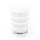 inbahaのOLD Colored Topographic Documents Water Glass :front