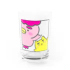 Orionpotatoのぽちゃ✖️まゆ太 Water Glass :front