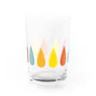 あずきいろのしずくのグラス レトロポップ Water Glass :front