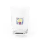 虹色の華のカタカムナ文字と祈り Water Glass :front