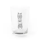 奥田久重のアメリカンキャッツ Water Glass :front